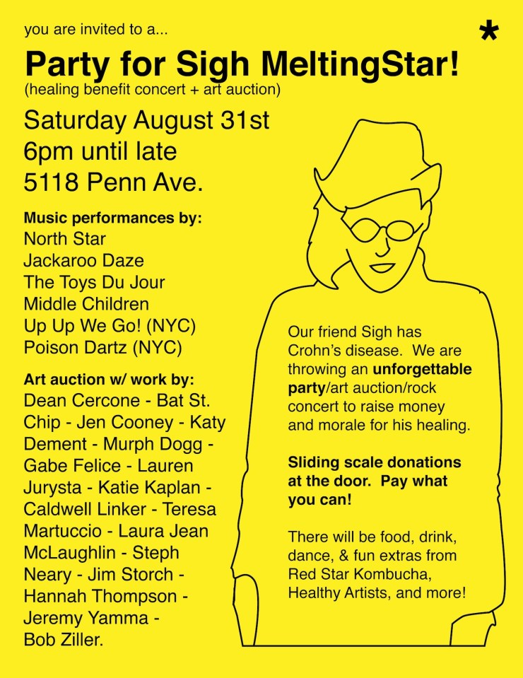 flier for sigh meltingstar party