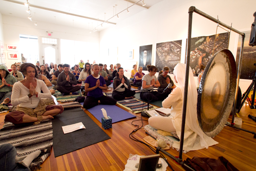 Gong Bath at O Positive 2012 Photo by Samantha Levin